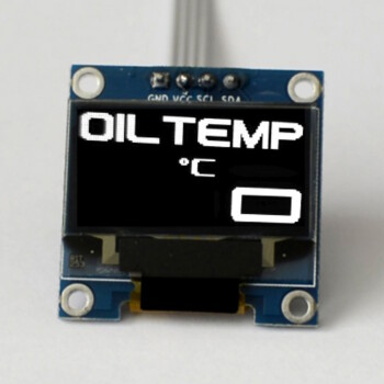 OLED 1.3 Zoll digitale Öltemperaturanzeige (Celsius)...