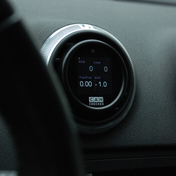 CANchecked MFD15 GEN 2 Display with OBD2 with adapter ring Audi TT 8J