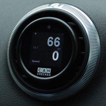 CANchecked MFD15 GEN 2 Display with OBD2 with adapter ring Audi A3 8P