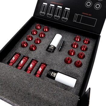 Aluminum Radmuttern M12x1.5, 20pc Set, schwarz | MMLG-15-20LBK
