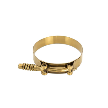 T-Bolzen Schlauchschelle (konstanter Haltedruck), gold, 2.5" Zoll | MMCLAMP-25TGD