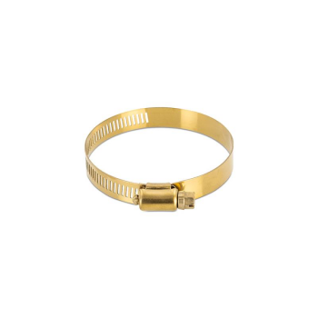 10x High-Torque Worm Gear Clamp, Gold, 51mm |...