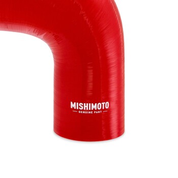 90° Silikon Reduzierverbinder, 3.0" auf 4.0", rot | Mishimoto
