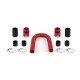 36in. Wasserkühler Schlauchkit, flexible Schläuche, rot | Mishimoto