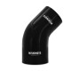 Silikon Reduzierverbinder, 45°, 3° auf 3.75°, schwarz | MMCP-R45-30375BK