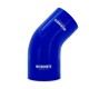 Silikon Reduzierverbinder, 45°, 3° auf 3.75°, blau | MMCP-R45-30375BL