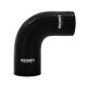 Silikon Reduzierverbinder, 90°, 2.5° auf 2.75°, schwarz | MMCP-R90-25275BK