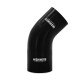 Silikon Reduzierverbinder, 45°, 2.25° auf 2.5°, schwarz | MMCP-R45-22525BK