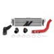 17-21 Honda CTR Ladeluftkühler Kit, silber mit Wrinkle rot | MMINT-CTR-17KSLWRD