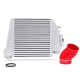 Subaru WRX Top Mount Ladeluftkühler Kit, 2008-2014, silber mit rot | MMTMIC-WRX-08SLRD
