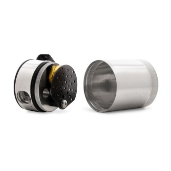 Universal kompakt Öl Catch Tank Kit, 3-Anschluss, poliert | MMBCC-CBTHR-P