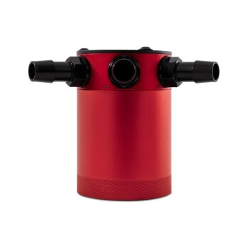Universal kompakt Öl Catch Tank Kit, 3-Anschluss, rot | MMBCC-CBTHR-RD