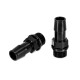 2pcs M16x1.5 1/2" Aluminum Catch Can Fitting, Black | MMFT-M16-12BK