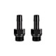 2pcs M16x1.5 3/8" Aluminum Catch Can Fitting, schwarz | MMFT-M16-38BK