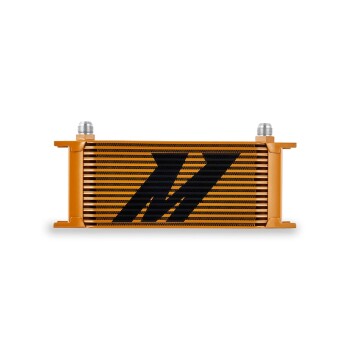 Universal 16-Row Oil Cooler, Gold | MMOC-16GD