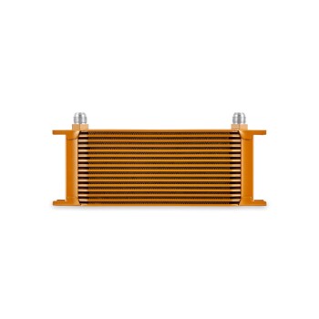 Universal 16-Row Oil Cooler, Gold | MMOC-16GD
