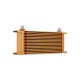 Universal 16-Row Oil Cooler, Gold | MMOC-16GD