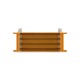 Universal 16-Row Oil Cooler, Gold | MMOC-16GD