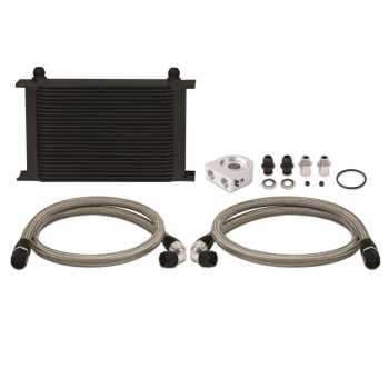 Universal 25 Row Oil Cooler Kit, Black | MMOC-UHBK