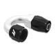 Aluminum -10AN 180° Fitting, Black | MMFT-SW-10-180