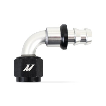 90° Push Lock Fitting, -8AN | MMFT-PL-890