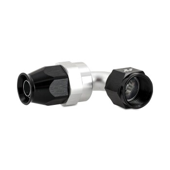 Aluminum PTFE -8AN 90° Fitting, schwarz | MMFT-SW-08P-90