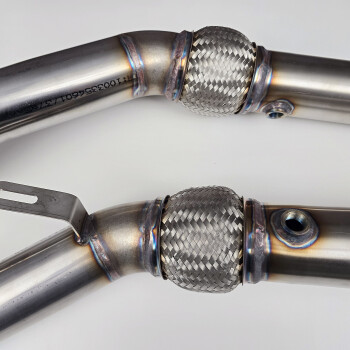 Downpipe Audi S4 / RS4 B5 / A6 C5 2.7TT ohne Katalysator / Edelstahl / paar / Made in Germany