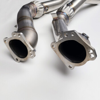 Downpipe Audi S4 / RS4 B5 / A6 C5 2.7TT ohne Katalysator / Edelstahl / paar / Made in Germany