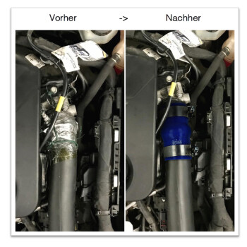 Repair Kit boost pressure hose Opel B20DTH / D20DTR Insignia, Cascada, Zafira - blue