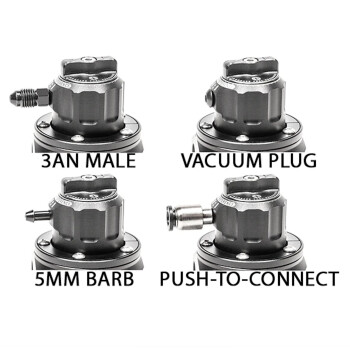 DMR (direct mount fuel pressure regulator) -08 AN / Dash 8 ORB - black | 20-1623-00