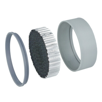 TurboZentrum Honeycomb LMM / MAF Einbaukit 89/90mm / 3.5" - Kunststoff (inkl. Honeycomb)