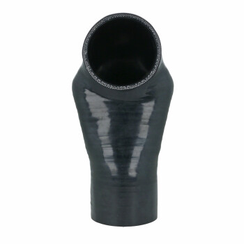 90° degree Cobra head silicone elbow 3.0" / 76mm - black | BOOST products