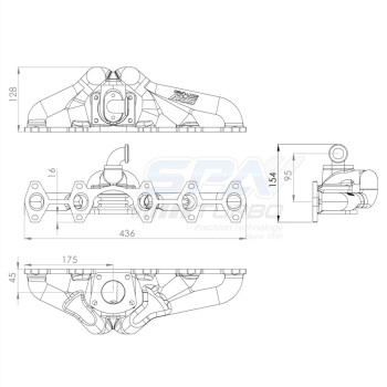 SPA Turbo Manifold (OE Design) VW Transporter / Caravelle T5 2.5L TDI 2003-2009