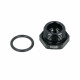 Screw-in Adapter M18x1.5 Male to 1/8" NPT Female thread - Black matt