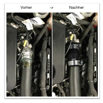 Reparatur Kit / Reparatursatz Ladedruckschlauch Opel B20DTH / D20DTR Insignia, Cascada, Zafira - schwarz