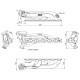 SPA Turbo-Krümmer BMW E36 325 328 M3 (M50/M52) / T3 Twinscroll Top Mount / ext. WG