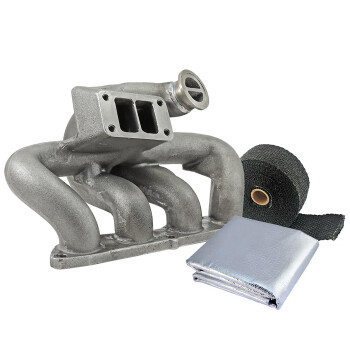 SPA Turbo Manifold Honda Civic 8th Gen (K20) T3 Twinscroll Bottom Mount ext. WG