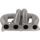 SPA Turbo Manifold Honda Civic 8th Gen (K20) T3 Twinscroll Bottom Mount ext. WG