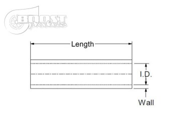 Silicone Hose 60mm, 0.9m Length, Black