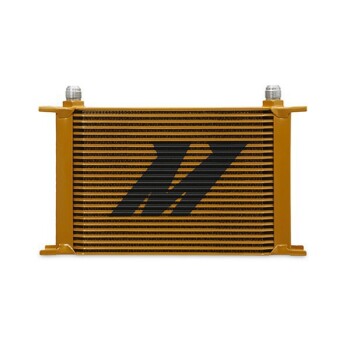 Universal 25-Row Oil Cooler, Gold | Mishimoto