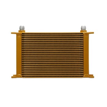 Universal 25-Row Oil Cooler, Gold | Mishimoto