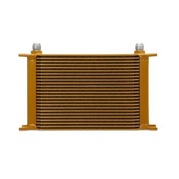 Universal 25-Row Oil Cooler, Gold | MMOC-25G