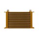 Universal 25-Row Oil Cooler, Gold | MMOC-25G