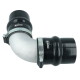 90° Alubogen gegossen 63,5mm (2.5") - enger Radius