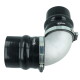 90° Alubogen gegossen 102mm (4.0") - enger Radius