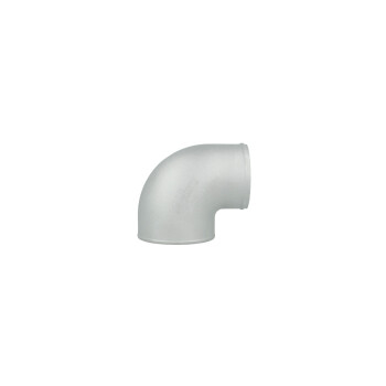 90° Aluminium Guss Reduzierbogen 3.0" / 76mm auf 2.5" 63mm - enger Radius