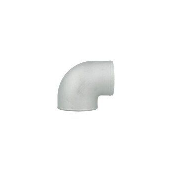 90° Aluminium Guss Reduzierbogen 3.5" / 89mm auf 3.0" / 76mm - enger Radius