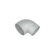 90° Aluminium Guss Reduzierbogen 3.5" / 89mm auf 3.0" / 76mm - enger Radius