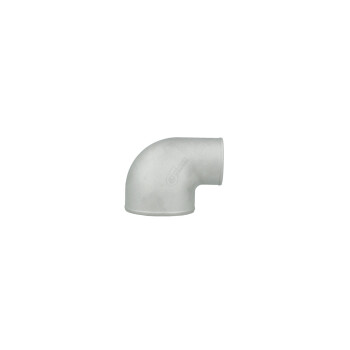 90° Aluminium Guss Reduzierbogen 3.0" / 76mm auf 2.0" 51mm - enger Radius