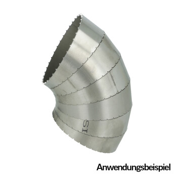 90° Pie Cut mit Zapfen 60mm x 1,5 - Kit (6 Stk.) -...